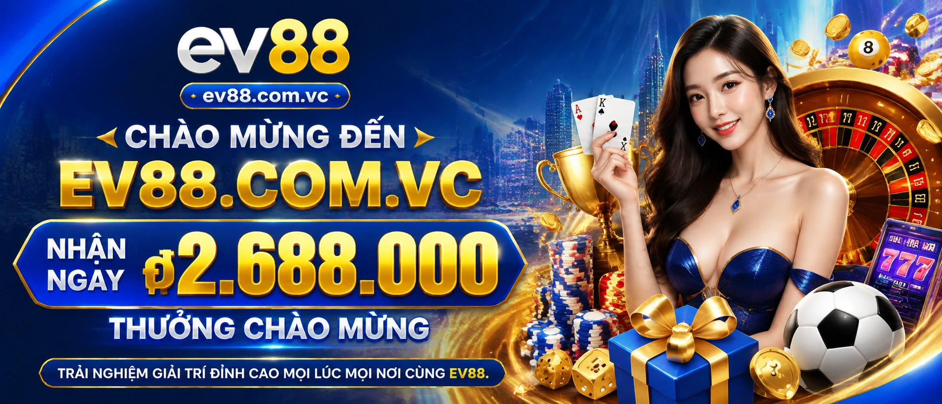 EV88 banner giải trí online trên mobile