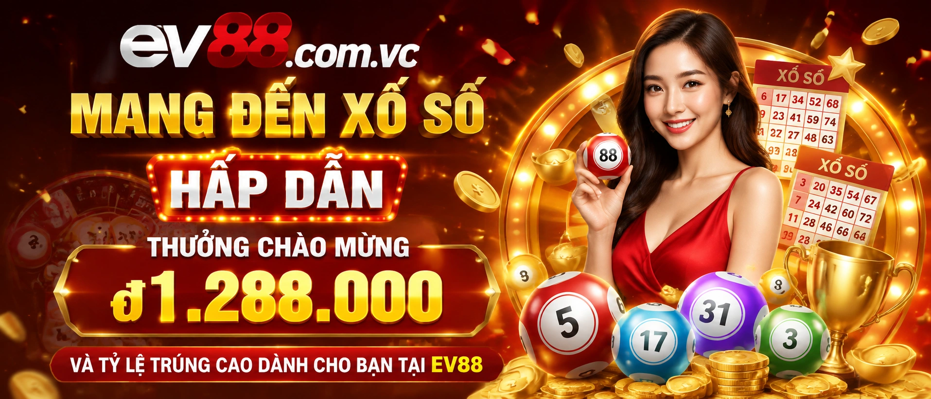 Giao diện Xổ Số EV88 hiển thị kết quả quay số và bảng tra cứu gọn